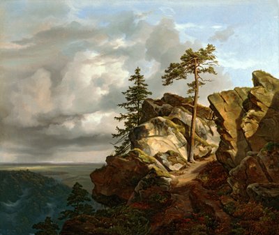 Harz Landscape (The Lüneburg Heath near Harburg) by Christian Ernst Bernhard Morgenstern