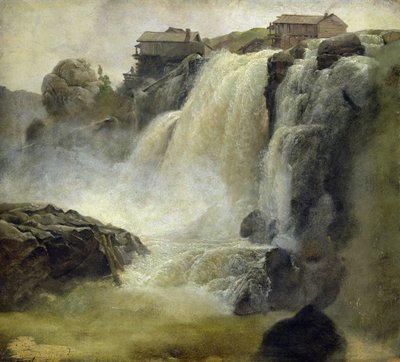 Haugfoss in Norway, 1827 by Christian Ernst Bernhard Morgenstern