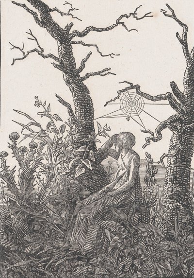 Seated Woman with a Spider