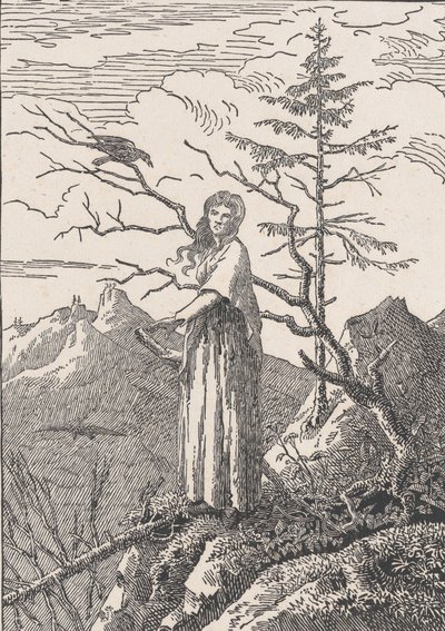 Woman with a Raven by Christian Friedrich