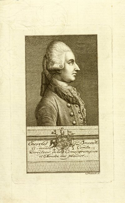 Portrait of Count Enevold Brandt by Christian Friedrich Fritzsch