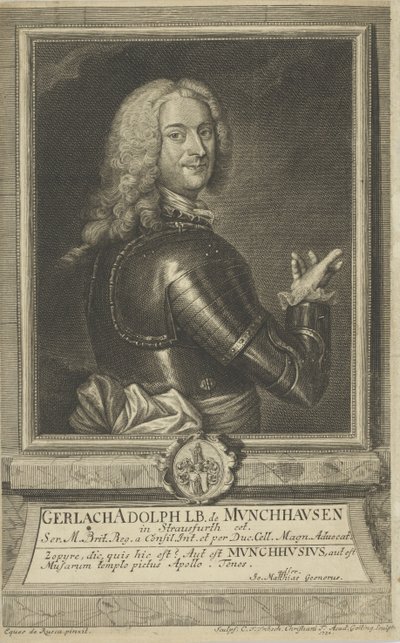 Portrait of Gerlach Adolph von Münchhausen by Christian Friedrich Fritzsch