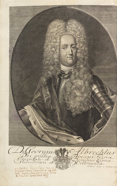 Portrait of Prince George Albert of East Frisia by Christian Fritzsch