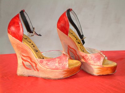 Baisse, Moi, Painted Dehavilland Heels Shoes, 2006 by Christian Furr