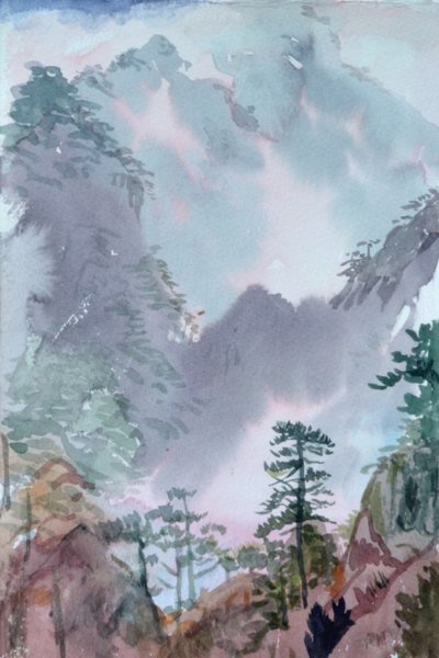 Rose Mountains, Shangri La, 2015 by Christian Furr