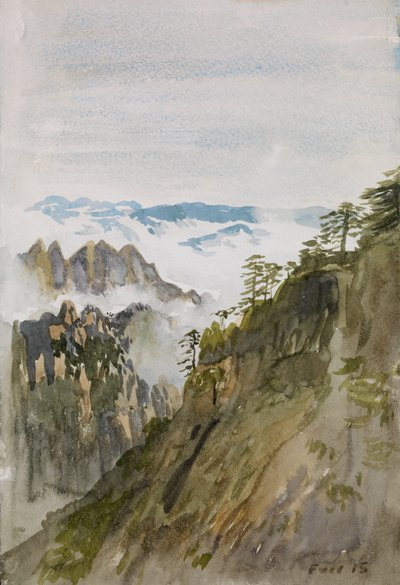 Yellow Mountain Pines, Huangshan, 2015 by Christian Furr