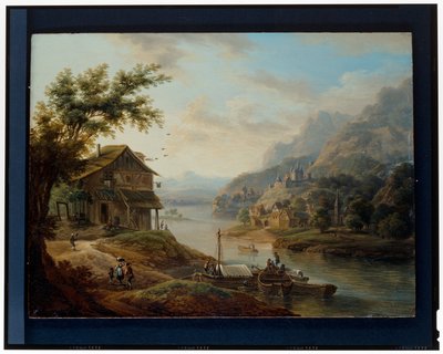 Two Rhenish Landscapes by Christian Georg II Schutz or Schuz