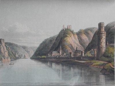 View of Oberwesel by Christian Georg Schütz the Younger