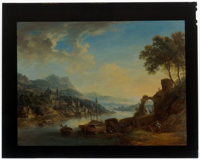 A Pair of Rhineland Landscapes by Christian Georg the Elder Schuetz