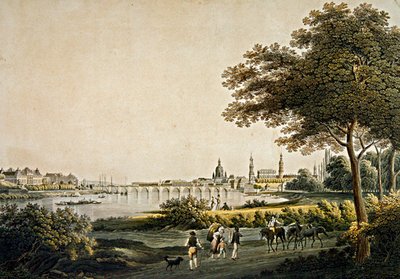 View of Dresden from the South-West Side by Christian Gottlob Hammer
