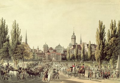 View of Leipzig from the Grimma Gate by Christian Gottlob Hammer
