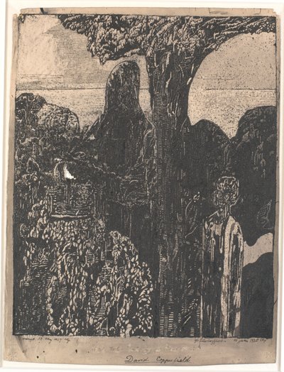 Visiting Her Aunt, Miss Betsey Trotwood, Dover by Christian Kongstad Petersen