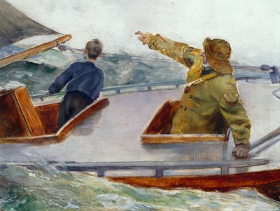 On the Bow, ca 1890 by Christian Krohg