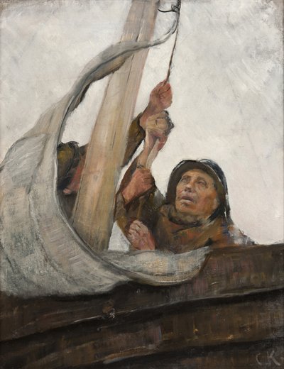 Setting Sail by Christian Krohg