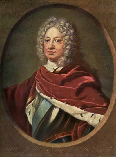 King George I of Great Britain by Christian Le Blon