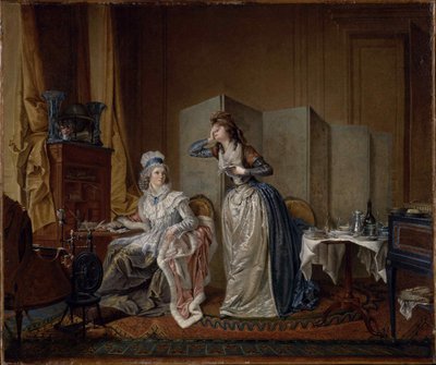 The Bad News, 1794 by Christian Marie Colin De La Biochaye