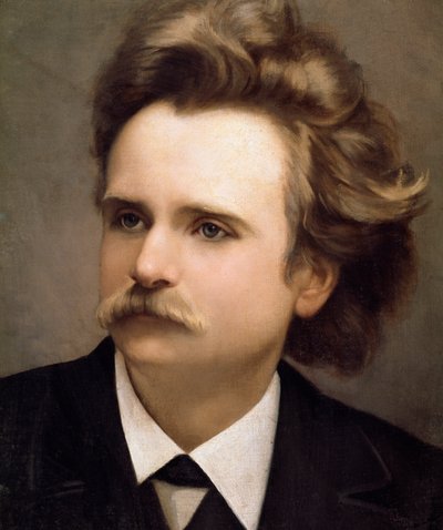 Portrait of the Norwegian Composer Edouard Hagerup Grieg (detail) by Christian Meyer Ross