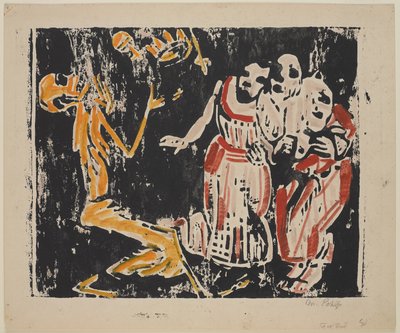 Death as Juggler (Revolution), 1918-19 by Christian Rohlfs