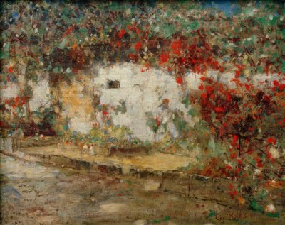Cemetery Wall in Weimar by Christian Rohlfs
