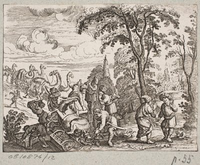 Illustration to Adam Olearius, “Persianischer Rosenthal von einem Sinnreichen Poeten Schich Saadi,” Schleswig 1660 by Christian Rothgiesser