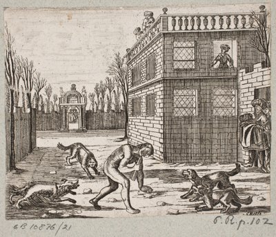 Illustration to Adam Olearius, Persianischer Rosenthal von einem Sinnreichen Poeten Schich Saadi, Schleswig 1660 by Christian Rothgiesser