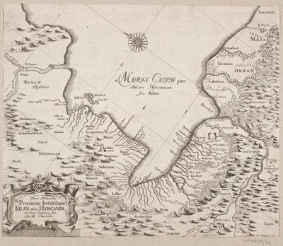 Map of the Caspian Sea by Christian Rothgiesser