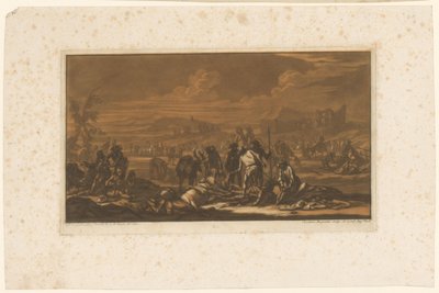 Wounded on the Battlefield (Riders, Horses, and Battles) by Christian Rugendas
