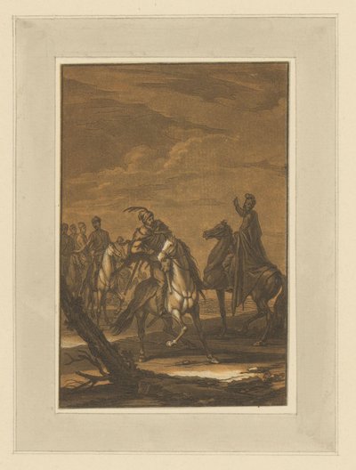 Meeting of Riders, Riders, Horses and Battles (series title) by Christian Rugendas