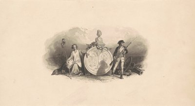 Design for an Emblem of the State of South Carolina by Christian Schussele