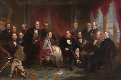 Washington Irving and his Literary Friends at Sunnyside by Christian Schussele