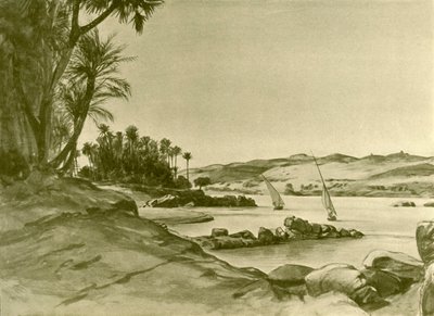 Feluccas on the River Nile, Egypt by Christian Wilhelm Allers