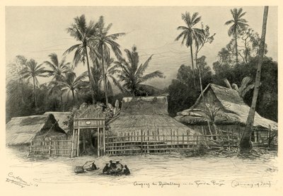 Kampong near Jomblang, Semarang, Java, 1898 by Christian Wilhelm Allers
