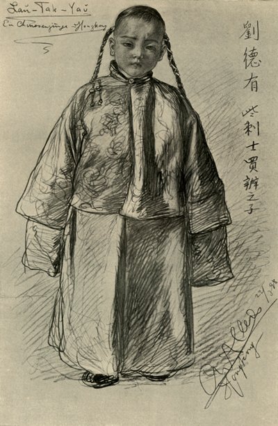 Lan-Tak-Yau - Chinese boy, Hong Kong by Christian Wilhelm Allers
