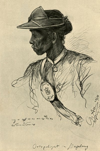 Policeman, Magalang, Java by Christian Wilhelm Allers