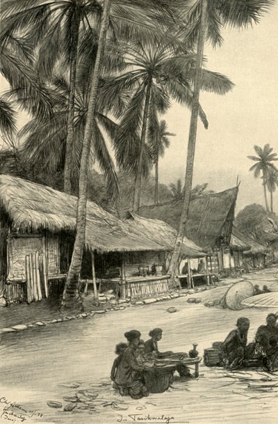 Street scene in Tasikmalaya, Java by Christian Wilhelm Allers