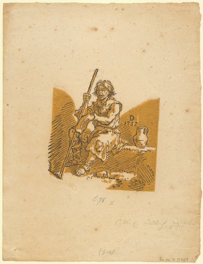 Blind Beggar by Christian Wilhelm Ernst Dietrich