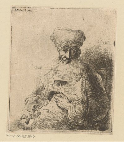 Bust of a Jewish Priest by Christian Wilhelm Ernst Dietrich