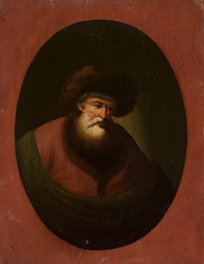 Old Man with Green Cloth by Christian Wilhelm Ernst Dietrich
