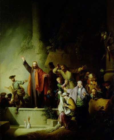 The Raising of Lazarus by Christian Wilhelm Ernst Dietrich