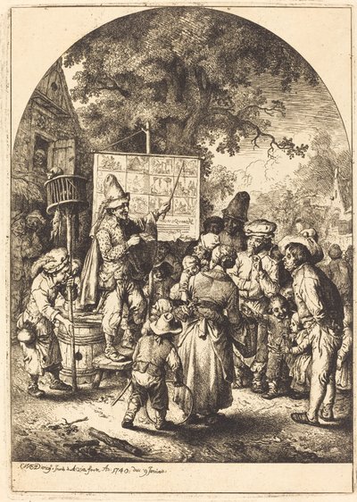 The Singer at the Country Fair by Christian Wilhelm Ernst Dietrich