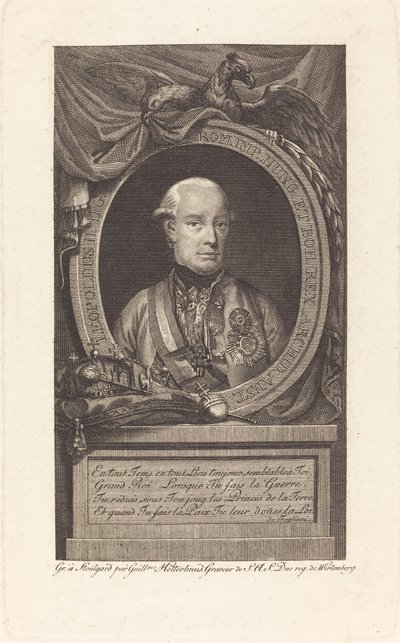 Leopold II, Holy Roman Emperor by Christian Wilhelm Ketterlinus