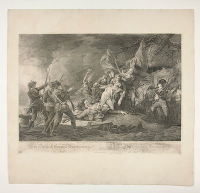 The Death of General Montgomery at Quebec by Christian Wilhelm Ketterlinus