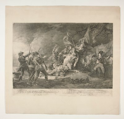 The Death of General Montgomery at Quebec by Christian Wilhelm Ketterlinus