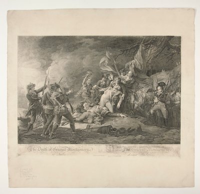 The Death of General Montgomery at Quebec by Christian Wilhelm Ketterlinus