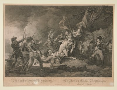 The Death of General Montgomery of Quebec by Christian Wilhelm Ketterlinus
