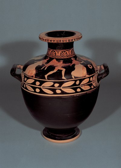 Attic red-figure hydria depicting Boreas pursuing Oreithyia, 440-430 BC by Christie Painter attr. to Christie Painter attr. to