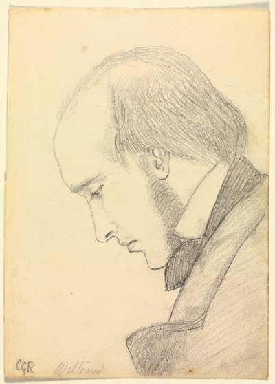 Portrait of William Michael Rossetti by Christina Georgina Rossetti