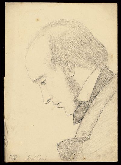 Portrait of William Michael Rossetti by Christina Georgina Rossetti