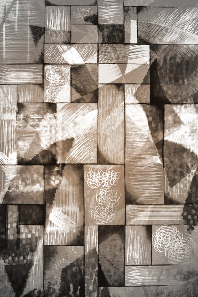 Sepia Geometric Layers by Christina Sillen