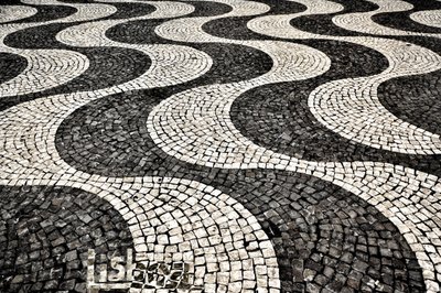 Wavy Cobblestone Mosaic by Christina Sillen